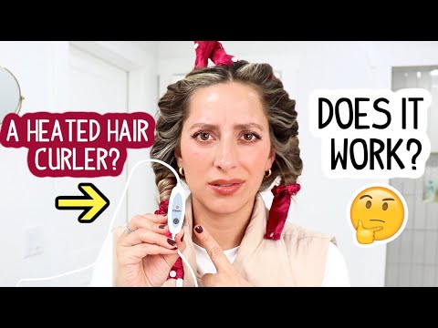 TESTING A HEATED HAIR CURLER FOR QUICK WAVES. DOES IT WORK?