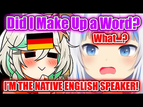 Gura Can’t Understand Her Own Native Language, Making Ceci Think She’s Making Up Words 【Hololive EN】