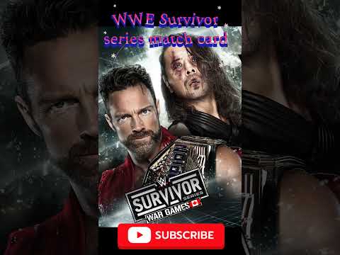 WWE Survivor series 2024 match card #survivorserieswargames #surviorseries2024 #romanreigns