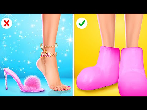 Oh No! Barbie is Ruined | DIY Miniature Makeover Ideas to Become Popular