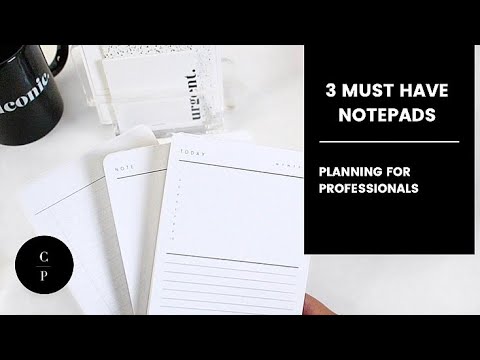 3 Notepads for the Workplace | Listing, Notes, and Task Management