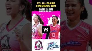 Creamline vs Akari #pvl2023 #theheartofvolleyball #creamlinecoolsmashers #akaripowerchargers