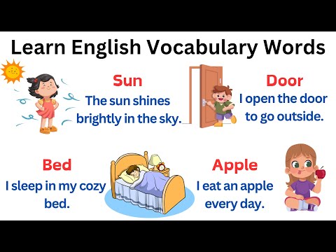 Simple Words with Sentences for Kids | Learn Everyday Words | Daily Sentences | Vocabulary Words