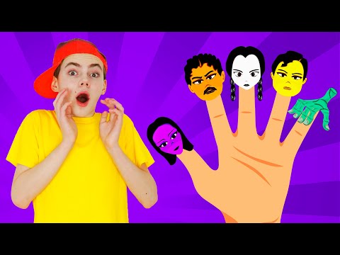 Finger Family Song Wednesday Addams version & more Kids Songs