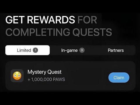 How to claim 1,000,000 paw 🐾 airdrop chest code. coming 🛬