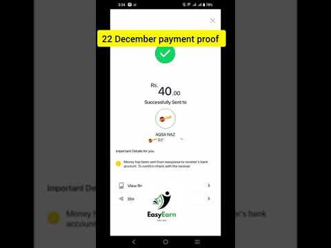 22 December payment proof #howtoearnmoneyonlineinpakistanwithdraweasypaisa #money #makemoneyonline