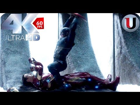 Iron Man vs Captain America & Bucky Part 2 - Captain America Civil War 2016 MOVIE CLIP (4K)