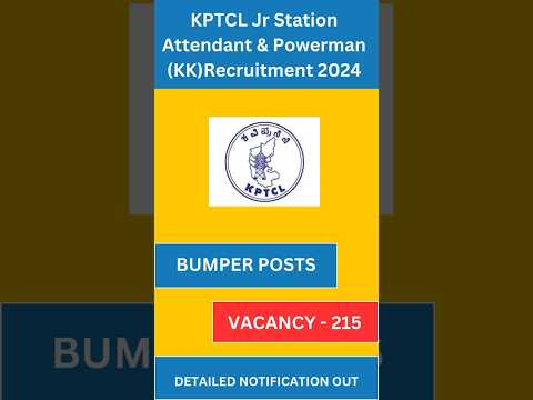 KPTCL Notification 2024 | KPTCL Vacancy, Salary, Eligibility 2024 | Latest Government Jobs 2024