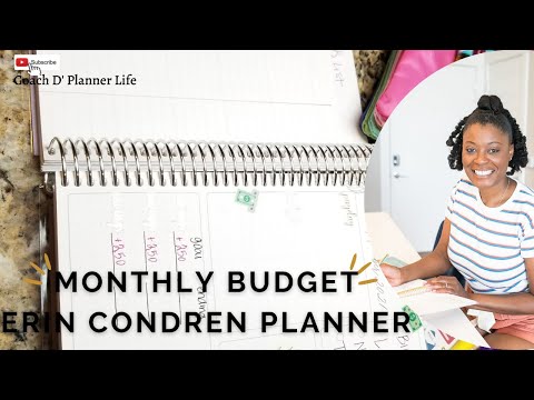 September 2021 Monthly Budget Plan| Erin Condren Life Planner| New Goals & New Expenses