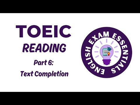 TOEIC Reading - Part 6: Text Completion (3) #toeic #toeicreading