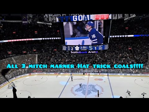 ALL 3 MITCH MARNER GOALS HAT TRICK!!!! Vs Seattle Kraken November 30th 2023 MUST SEE