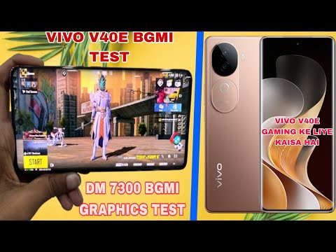 VIVO V40e BGMI TEST || VIVO V40E BGMI GRAPHICS TEST || VIVO V40e PUBG TEST