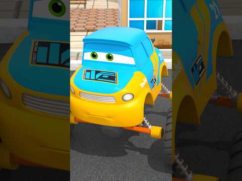 MOTORVILLE - 3D Monster Truck 🛻 Learns To Drive🏁 #cartoon #motorville #carcartoon #carsforkids