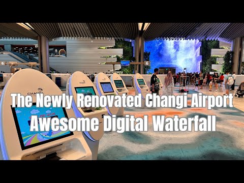 Walking Tour: Changi Airport RE-OPENS Terminal 2 | Digital Wonderfall || by: Stanlig Films