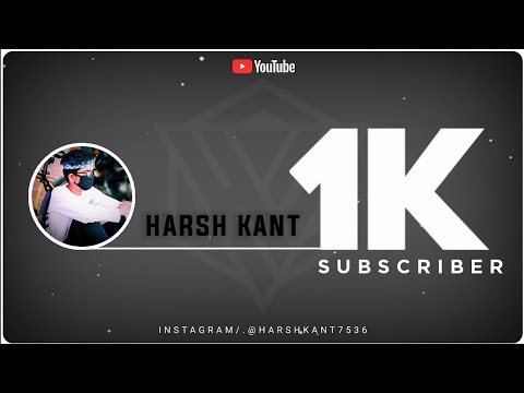 Thanks for 1k subscriber 🥳 complete 1000 subscribers | kinemaster best video editing | 1k Tutorial