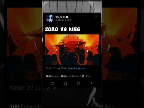 Zoro vs king #anime #zoroedit #viralshorts #shorts