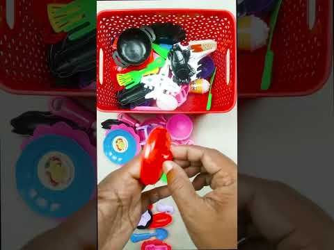 Diy unboxing amazing mini plastic kitchen set #shorts