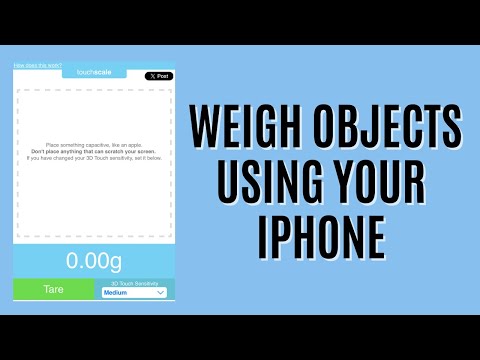 How To Check Weight on iPhone Using Touchscale