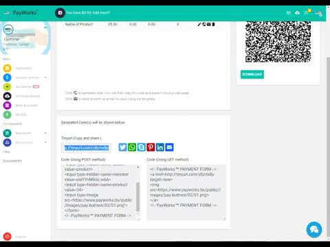 How to generate a code for payments- Payworks