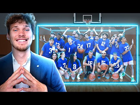 I Trapped 25 Basketball Players on my Court