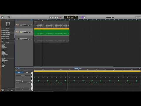 Tutorial: how to separate parts of a drum track in GarageBand on a MacBook