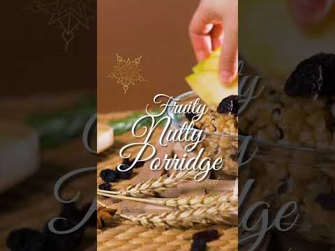 Fruity Nutty Porridge on Christmas | Indian Fruits