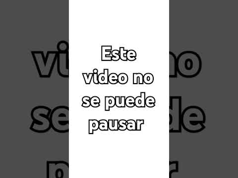 Este video no se puede pausar