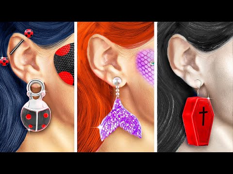 One Colored Makeover Challenge! Vampire vs Ladybug vs Mermaid!