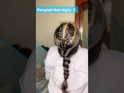 Create one hairstyle two different looks 😍 open hairstyle / ponytails hairstyle, ￼￼