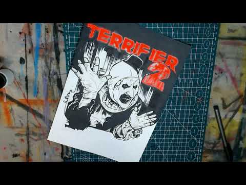 Terrifier 2 Art The Clown Drawing