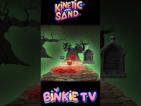 🎶 Alphabet Song & Pumpkin SMASHES Kinetic Sand Letters! 🎃 #halloween #alphabetadventure #kineticsand