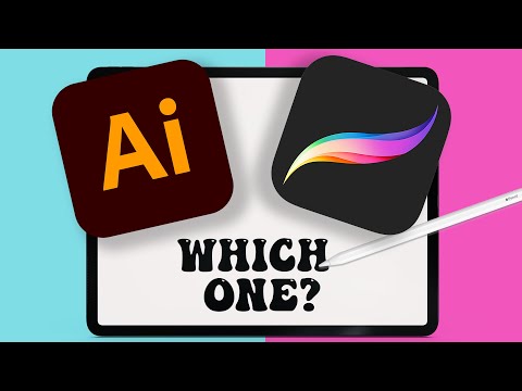 What’s the difference between Procreate or adobe illustrator? (Which iPad art app should you use?)