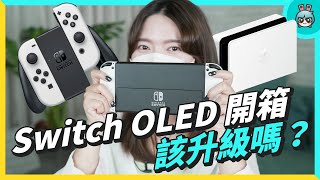 Switch OLED 開箱！6 個升級重點：更漂亮的畫面、更大的支架，熱門 QA 幫你解答！