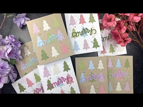 PPP Tree Cover Plate & MANY Cards | AmyR 2023 Holiday Card Series #11