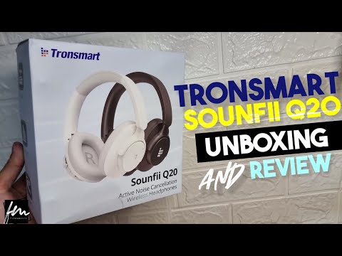 Tronsmart Sounfii Q20 Active Noise Cancellation Headphones Unboxing and Review