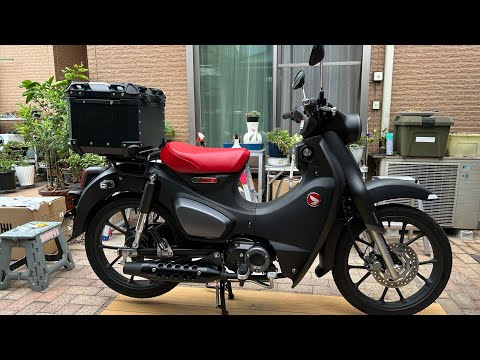 スーパーカブC125 JA71 アルミトップケース45L取り付け