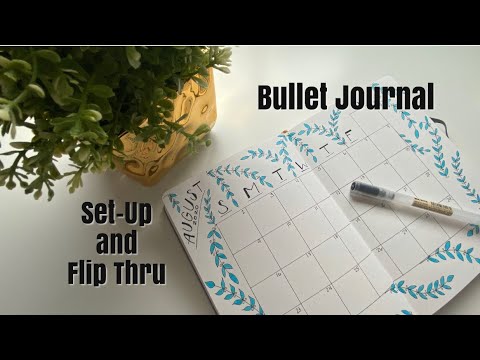 BULLET JOURNAL - Current Set-Up and Flip Through | July 2020 | Dot Grid Bujo Set Up