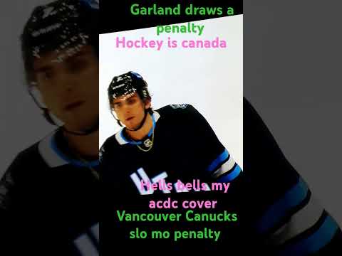 Vancouver Canucks hockey Garland draws a penalty acdc cover 80smusic #canucks #NHL #hockey #acdc