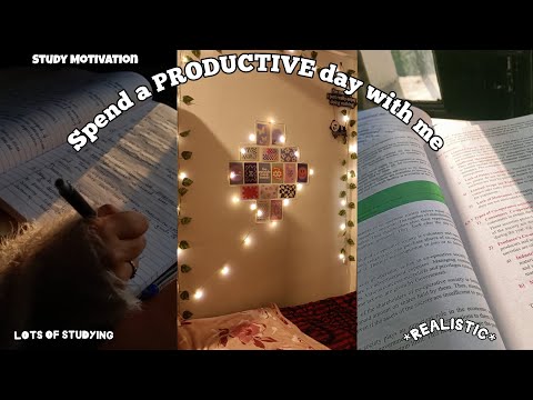 Study Vlog 🎧 | Productive and realistic study day in my life |  lots of studying , busy study day |