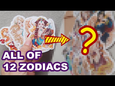 MY HUGE COLLECTION - Drawings of 12 Zodiac Signs | Huta Chan