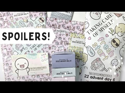 Stationery Advent Unboxing SPOILERS | TheCoffeeMonsterzCo