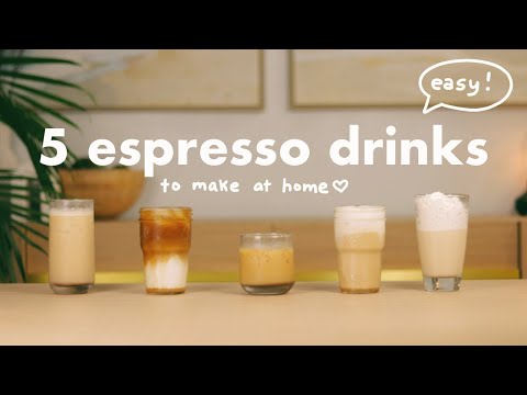 5 espresso drinks to make at home☕️