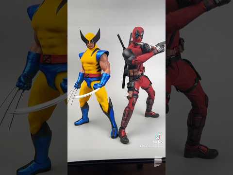 Deadpool & Wolverine! #marvel #actionfigures #deadpool  #wolverine #toys #youtubeshorts #shorts