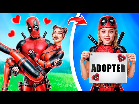 I was Adopted by Deadpool's Family! How I Became a Superhero!