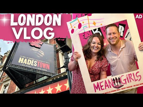 LONDON VLOG! 🇬🇧 two show theatre day & exploring 🎭 Hadestown & Mean Girls 💖 West End Musicals Review