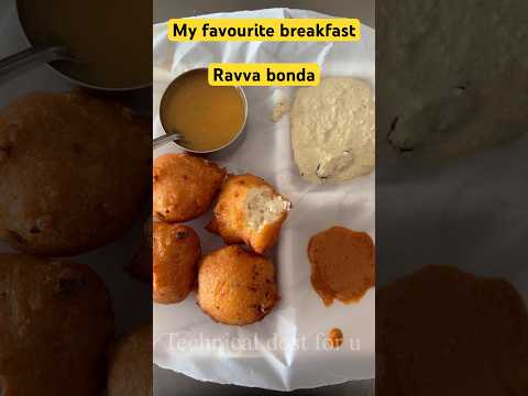 Ravva bonda…😍 #ravvabonda #trending #food #breakfast #tiffin