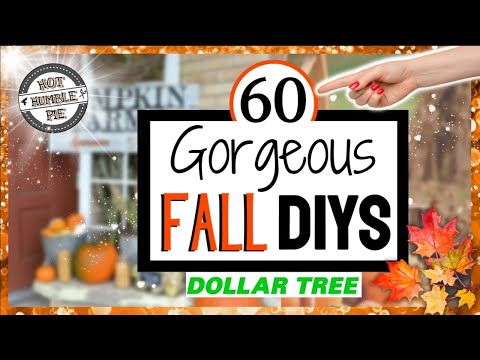 GORGEOUS FALL DIYS for FALL DIY HOME DECOR | EASY FALL CRAFTS | Dollar Tree DIY