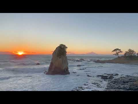 Kanagawa Prefecture [Akiya Coast] Sunset at Tateishi Park