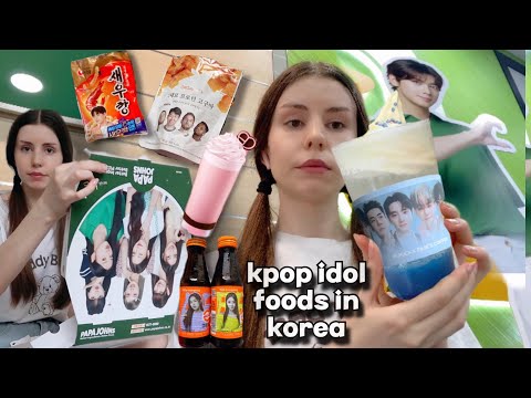 eating only kpop idol food in korea for a day