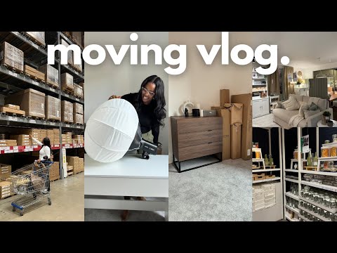 MOVING VLOG 4: BUILDING MY DREAM FILMING & BEAUTY ROOM| shopping at IKEA, recovering, FILMING SETUP